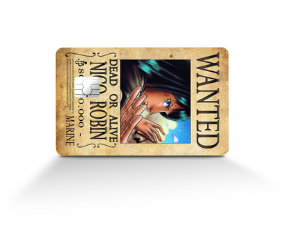 Anime Town Creations Credit Card One Piece Robin Wanted Poster Full Skins - Anime One Piece Skin