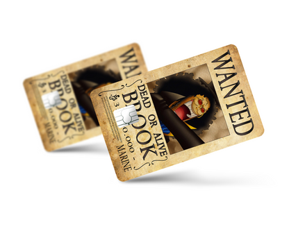 Anime Town Creations Credit Card One Piece Brook Wanted Poster Full Skins - Anime One Piece Skin