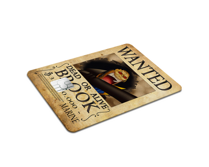 Anime Town Creations Credit Card One Piece Brook Wanted Poster Full Skins - Anime One Piece Skin