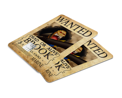 Anime Town Creations Credit Card One Piece Brook Wanted Poster Window Skins - Anime One Piece Skin