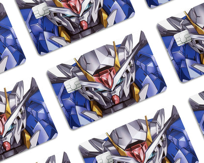 Anime Town Creations Credit Card Gundam Face Half Skins - Anime Gundam Skin