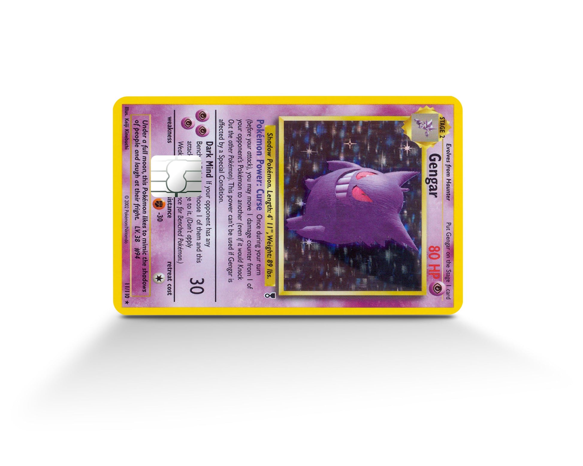 Anime Town Creations Credit Card Gengar Pokemon Card Full Skins - Anime Pokemon Skin