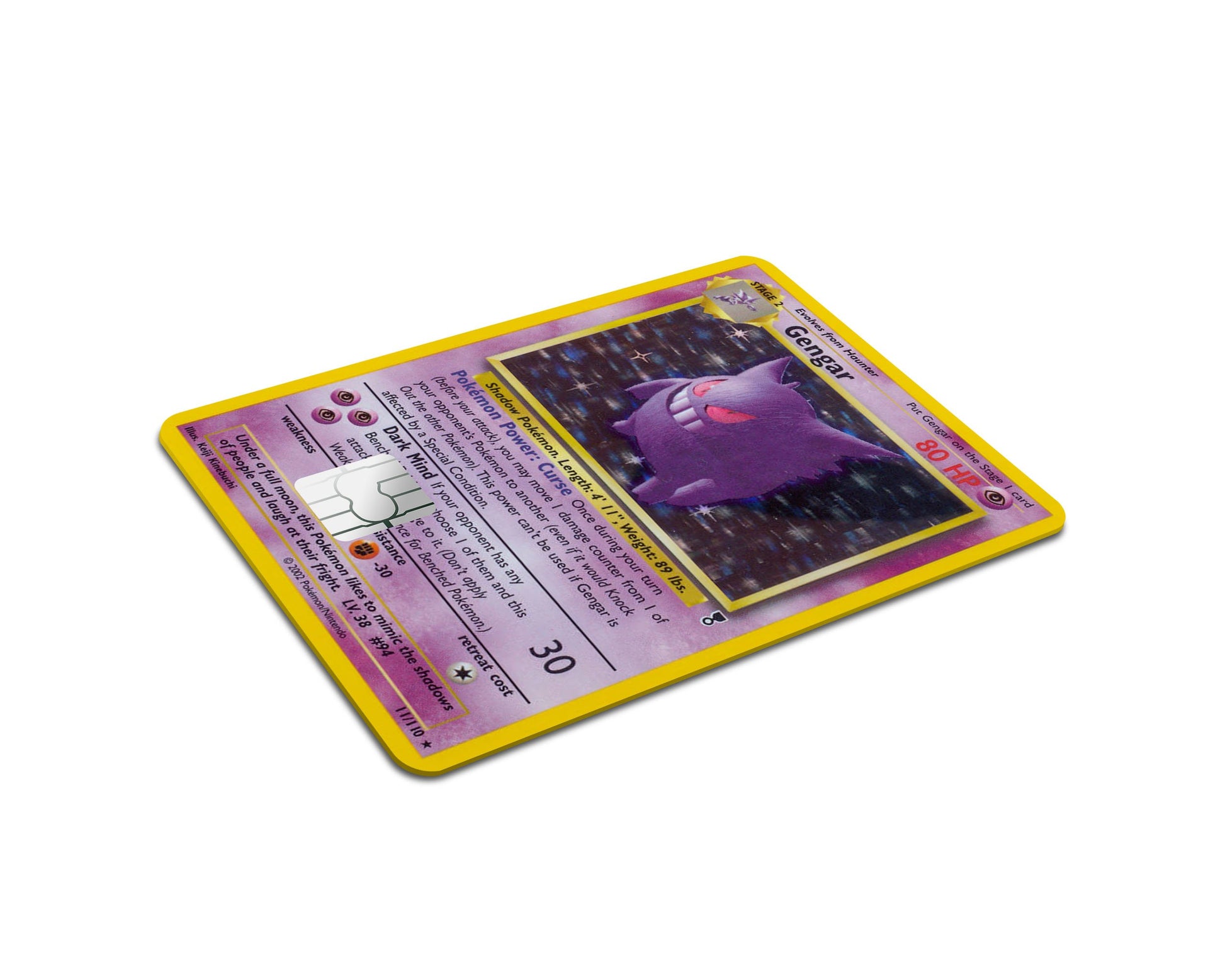 Anime Town Creations Credit Card Gengar Pokemon Card Full Skins - Anime Pokemon Skin