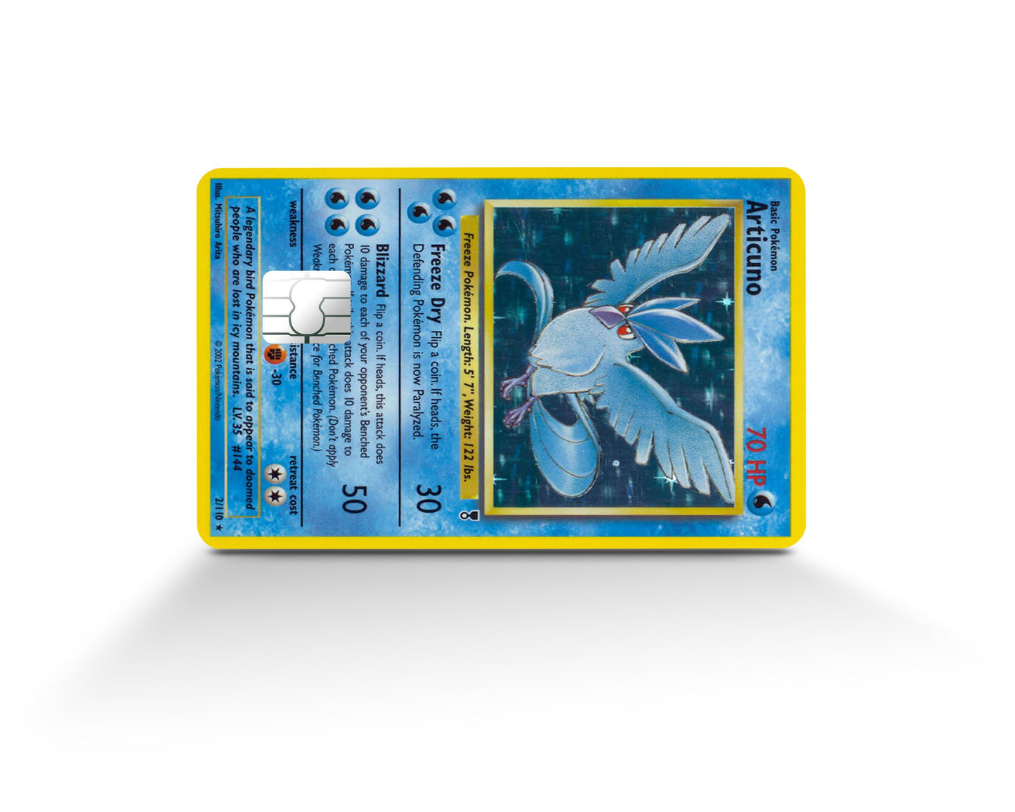 Anime Town Creations Credit Card Articuno Pokemon Card Full Skins - Anime Pokemon Skin