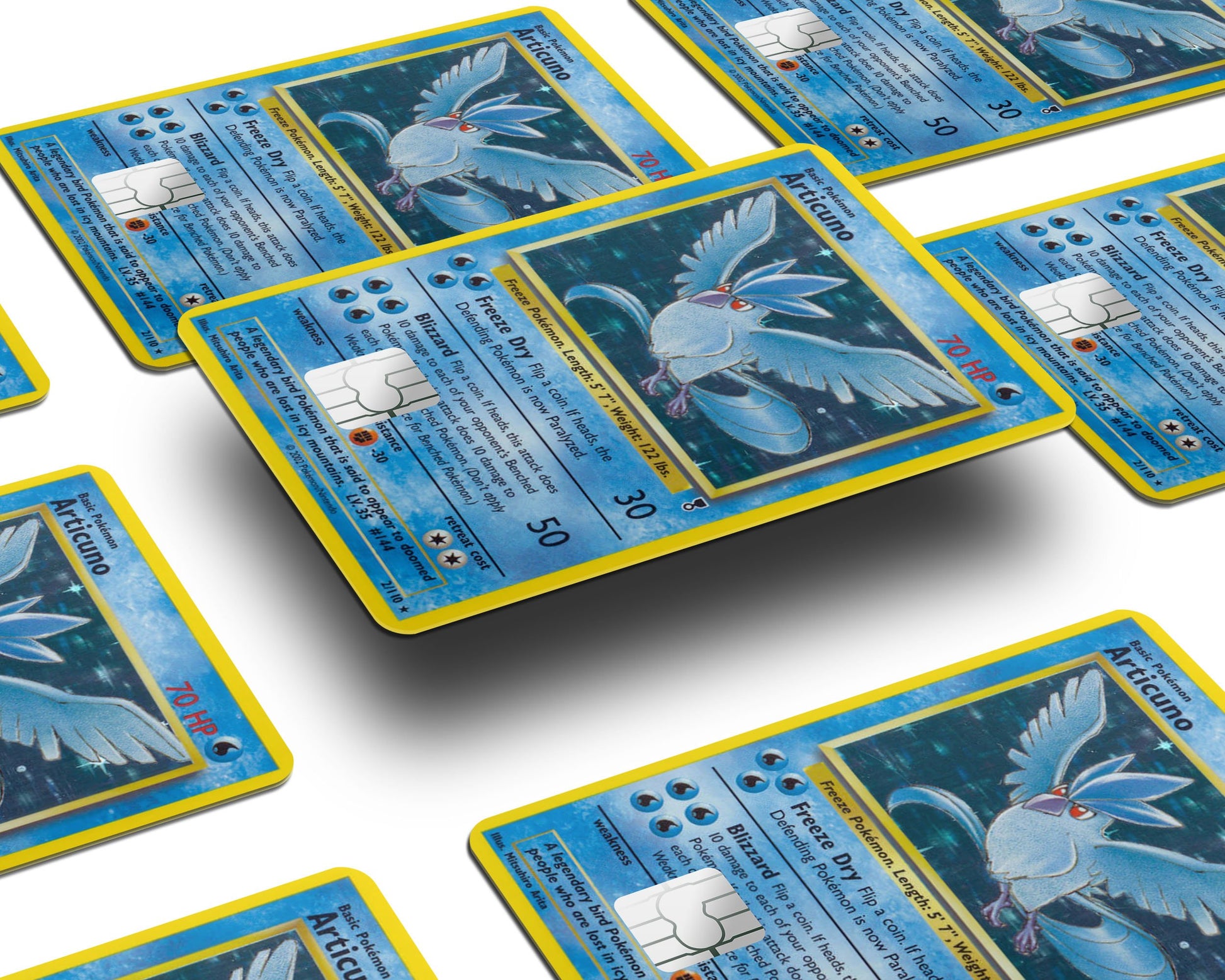 Anime Town Creations Credit Card Articuno Pokemon Card Half Skins - Anime Pokemon Skin