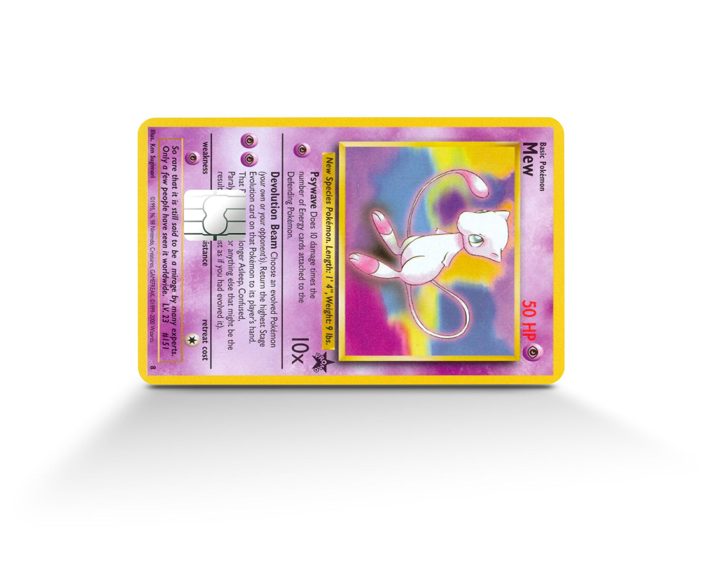 Anime Town Creations Credit Card Mew Pokemon Card Full Skins - Anime Pokemon Skin