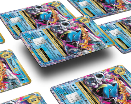 Anime Town Creations Credit Card Mega Blastoise Pokemon Card Half Skins - Anime Pokemon Skin