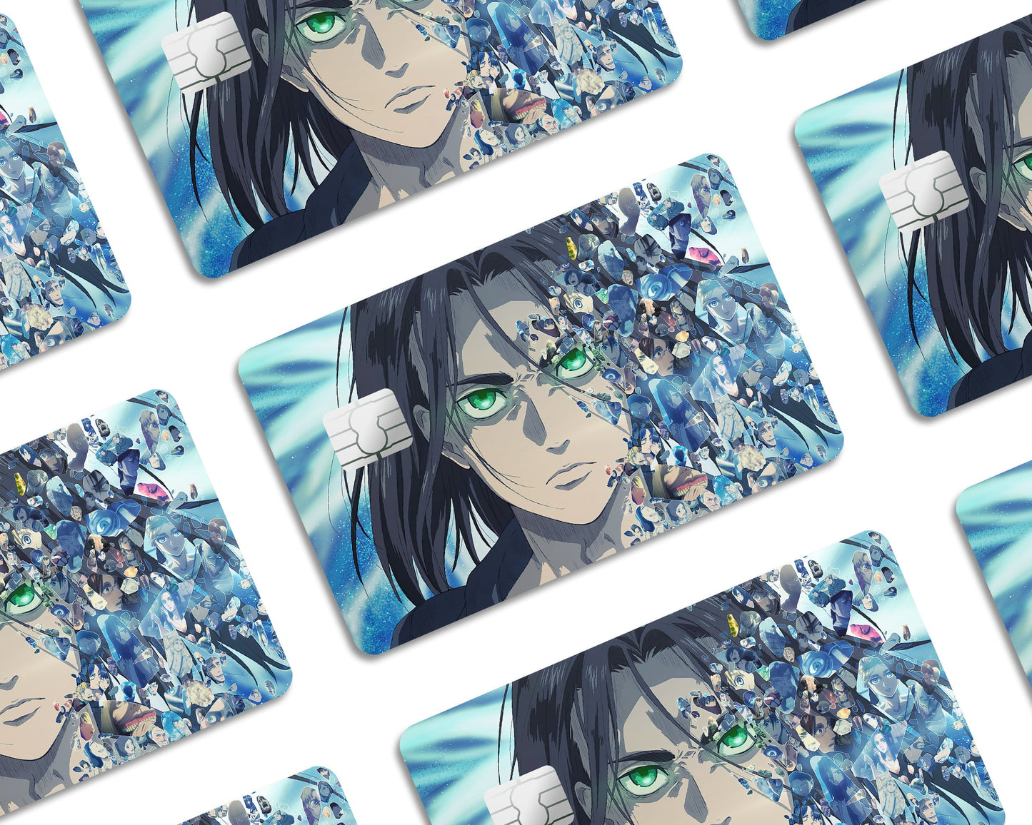Anime Town Creations Credit Card Attack on Titan The Final Season Half Skins - Anime Attack on Titan Credit Card Skin