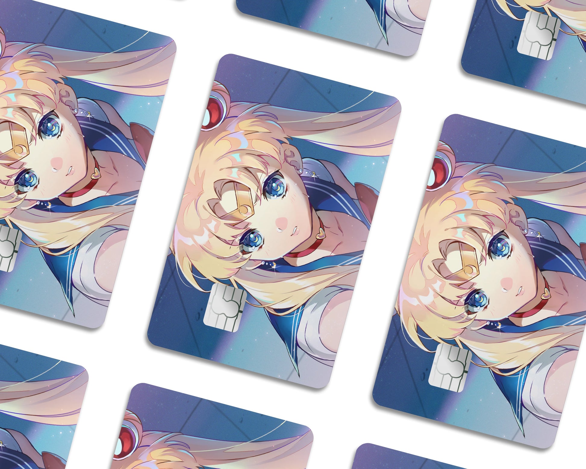 Anime Town Creations Credit Card Sailor Moon Cutie Half Skins - Anime Sailor Moon Credit Card Skin