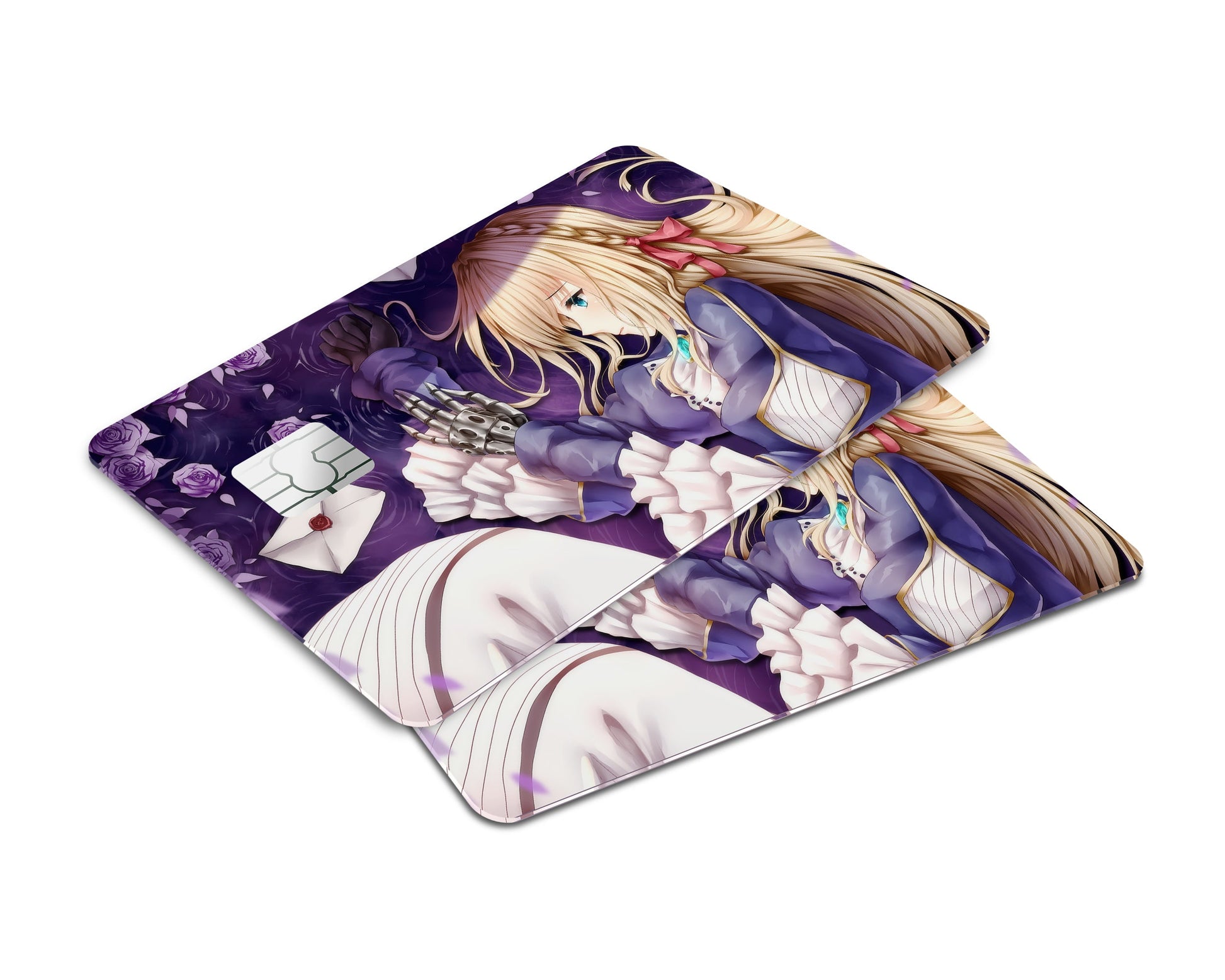Anime Town Creations Credit Card Violet Evergarden Window Skins - Anime Violet Evergarden Credit Card Skin