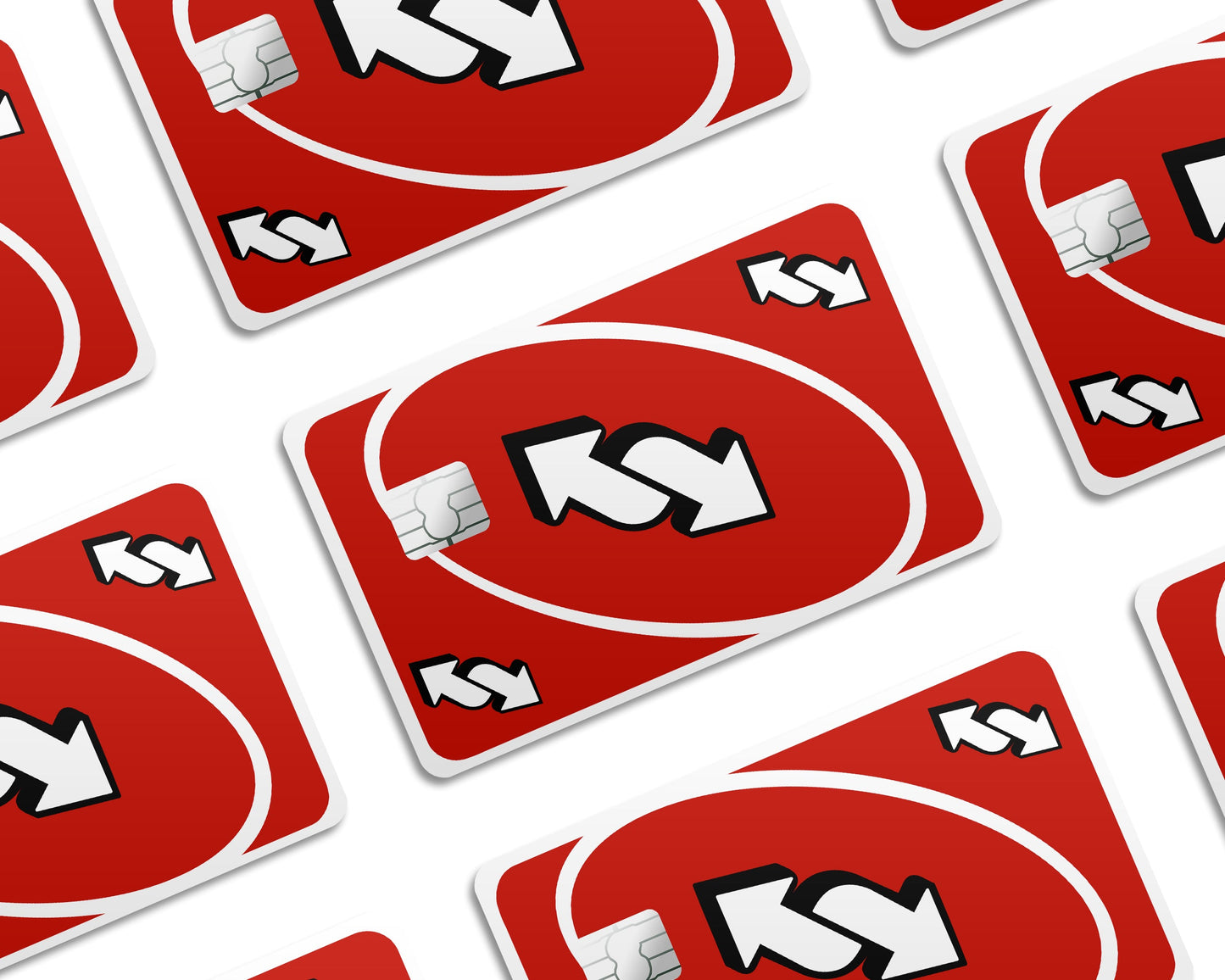 Anime Town Creations Credit Card Uno Reverse Red Half Skins - Anime Quote Credit Card Skin