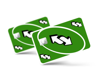Anime Town Creations Credit Card Uno Reverse Green Full Skins - Anime Quote Credit Card Skin