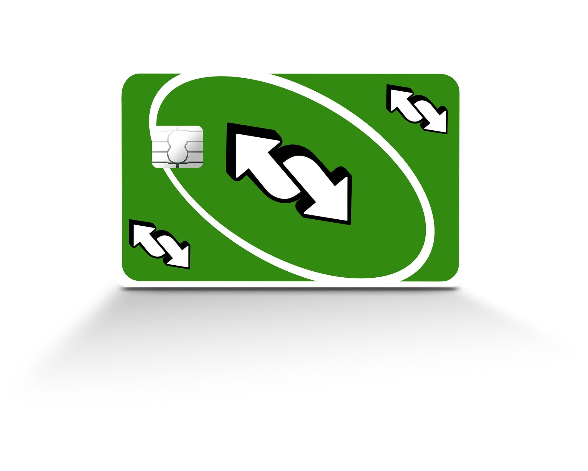 Anime Town Creations Credit Card Uno Reverse Green Full Skins - Anime Quote Credit Card Skin
