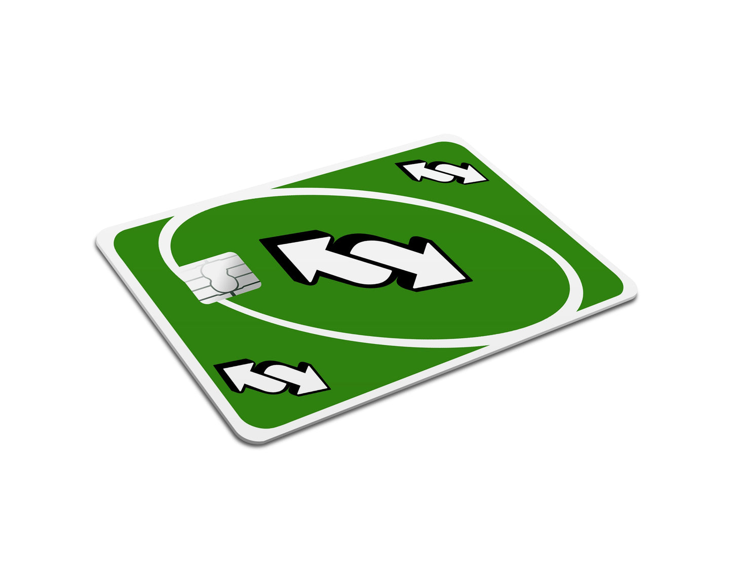 Anime Town Creations Credit Card Uno Reverse Green Full Skins - Anime Quote Credit Card Skin