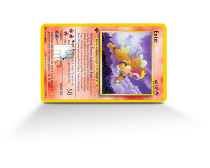 Anime Town Creations Credit Card Entei Pokemon Card Full Skins - Anime Pokemon Credit Card Skin