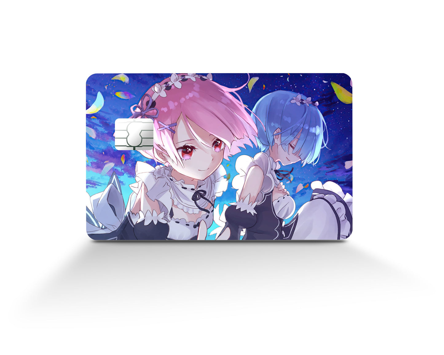 Anime Town Creations Credit Card Rem & Ram Dreamy Full Skins - Anime Re: Zero Credit Card Skin