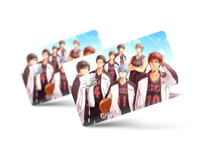 Anime Town Creations Credit Card Kuroko's Basketball Seirin High Squad Full Skins - Anime Kuroko's Basketball Credit Card Skin