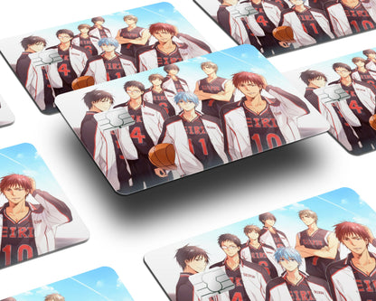 Anime Town Creations Credit Card Kuroko's Basketball Seirin High Squad Half Skins - Anime Kuroko's Basketball Credit Card Skin