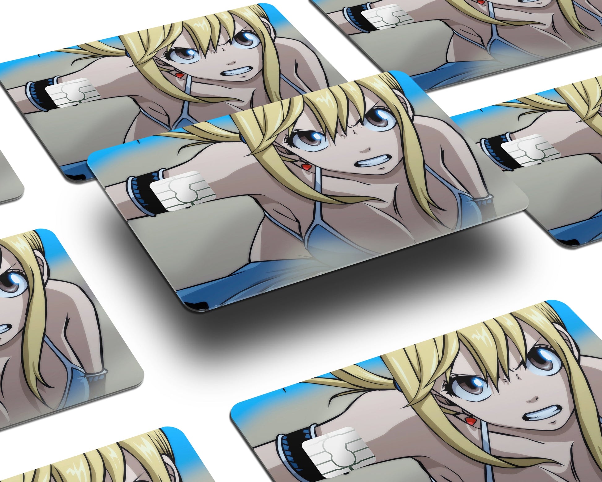 Anime Town Creations Credit Card Fairy Tail Lucy Heartfilia Half Skins - Anime Fairy Tail Credit Card Skin