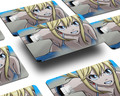 Anime Town Creations Credit Card Fairy Tail Lucy Heartfilia Half Skins - Anime Fairy Tail Credit Card Skin