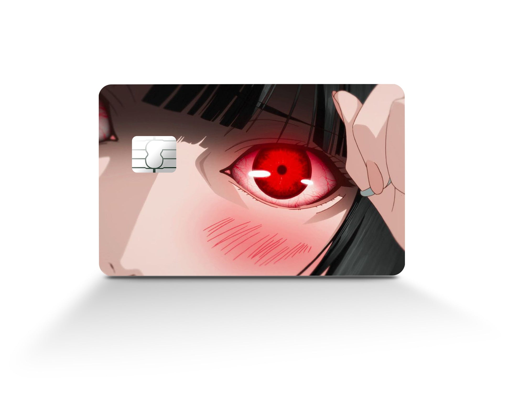 Anime Town Creations Credit Card Yumeko Jabami Eyes Full Skins - Anime Kakegurui Credit Card Skin