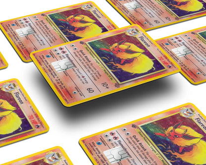 Anime Town Creations Credit Card Flareon Pokemon Card Window Skins - Anime Pokemon Credit Card Skin