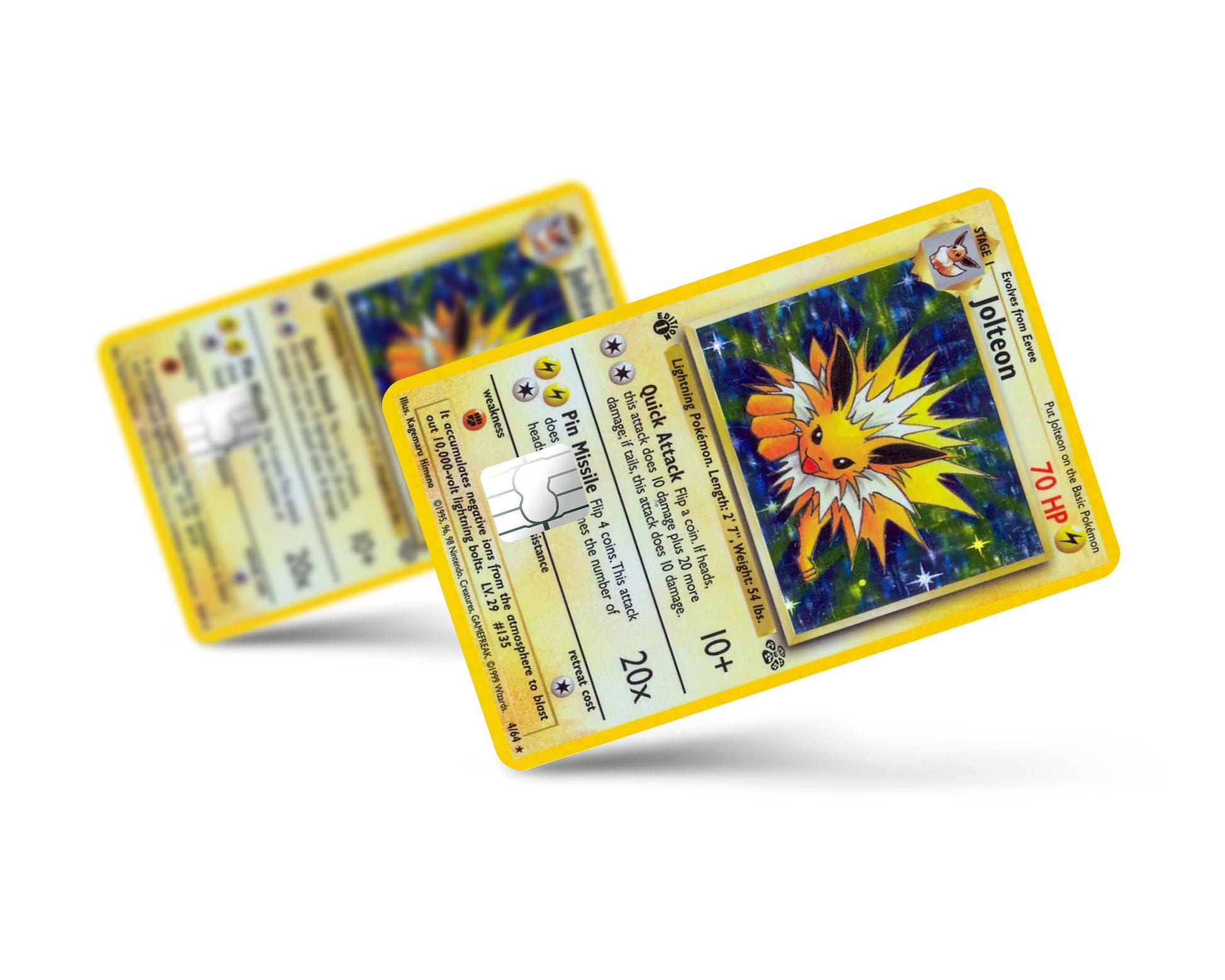 Anime Town Creations Credit Card Jolteon Pokemon Card Full Skins - Anime Pokemon Credit Card Skin