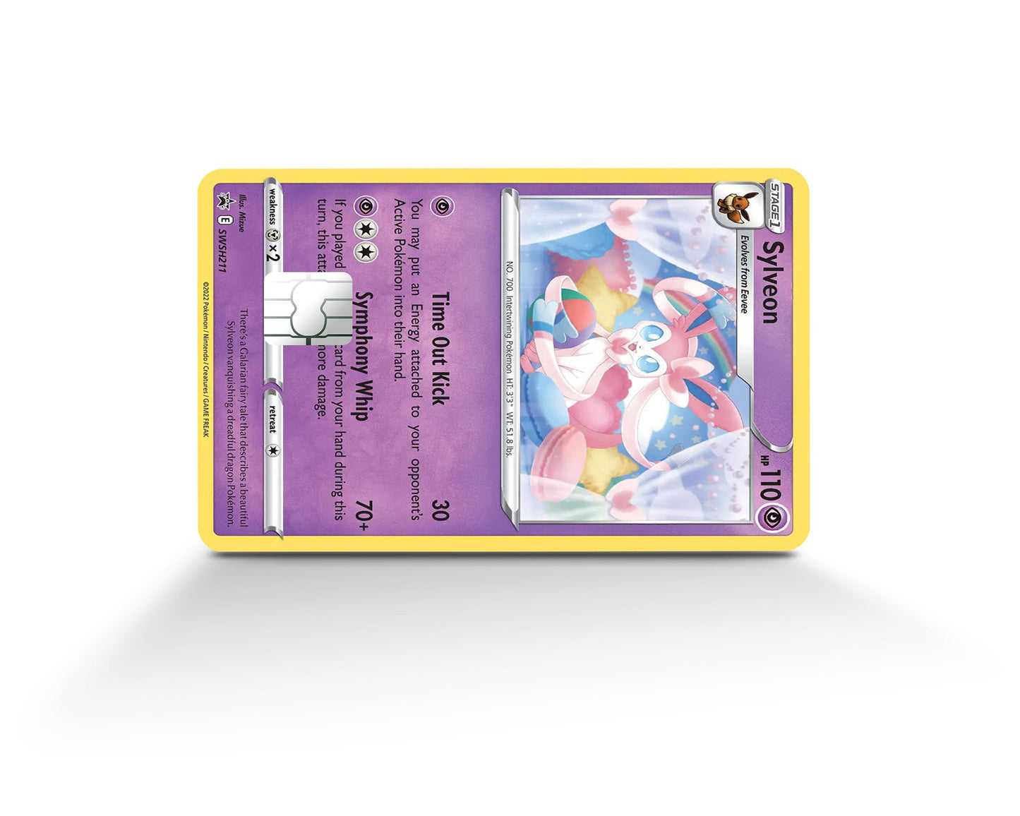Anime Town Creations Credit Card Sylveon Pokemon Card Full Skins - Anime Pokemon Credit Card Skin