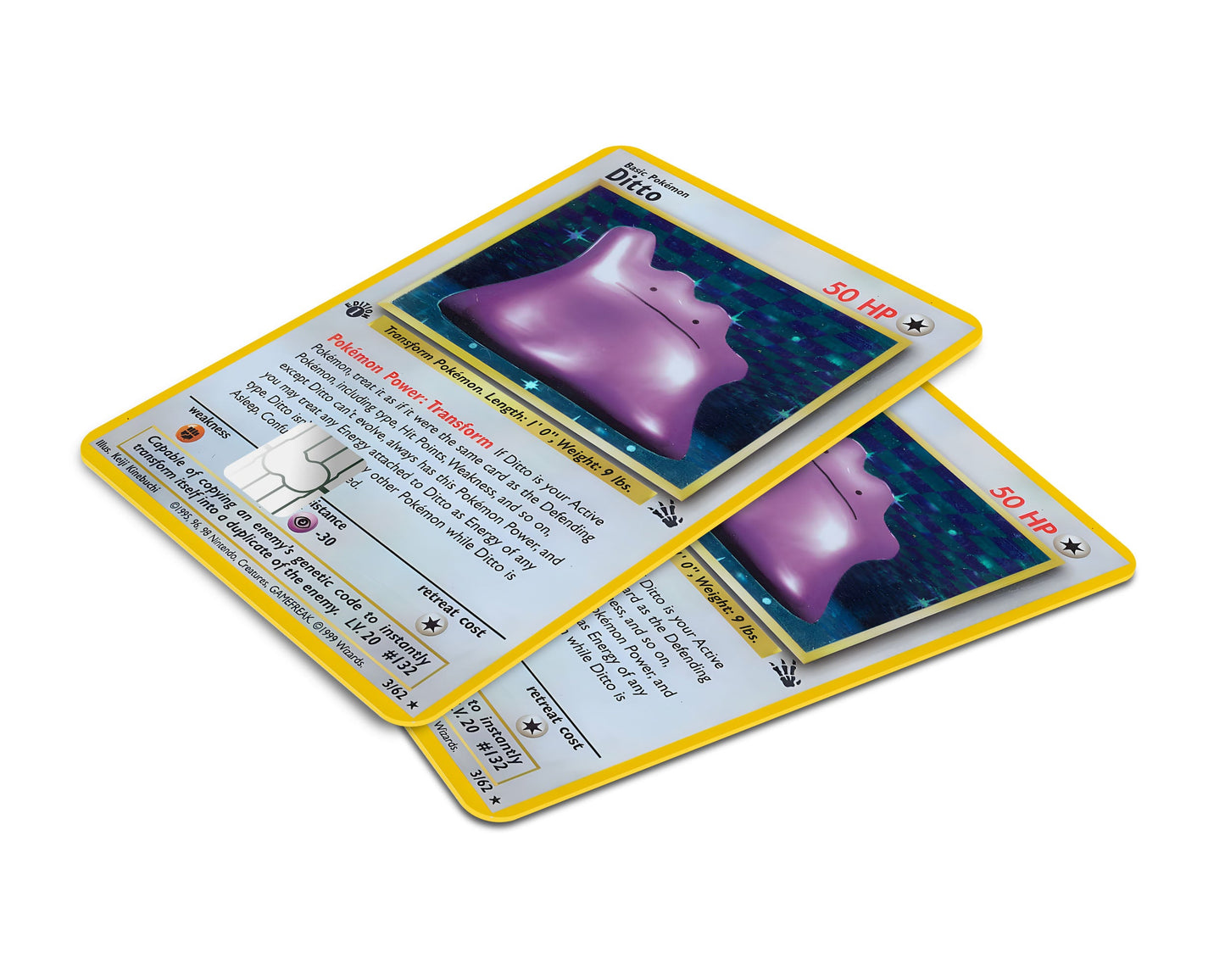 Anime Town Creations Credit Card Ditto Pokemon Card Window Skins - Anime Pokemon Credit Card Skin