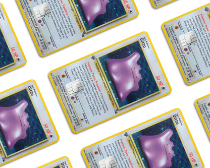 Anime Town Creations Credit Card Ditto Pokemon Card Window Skins - Anime Pokemon Credit Card Skin