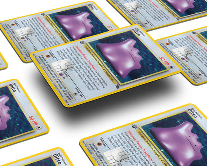 Anime Town Creations Credit Card Ditto Pokemon Card Window Skins - Anime Pokemon Credit Card Skin