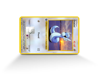 Anime Town Creations Credit Card Dratini Pokemon Card Full Skins - Anime Pokemon Credit Card Skin