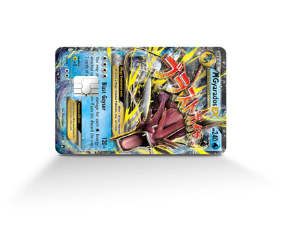 Anime Town Creations Credit Card Mega Gyarados Pokemon Card Full Skins - Anime Pokemon Credit Card Skin