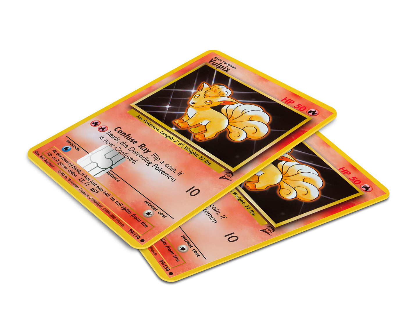 Anime Town Creations Credit Card Vulpix Pokemon Card Window Skins - Anime Pokemon Credit Card Skin