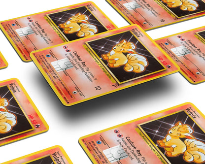 Anime Town Creations Credit Card Vulpix Pokemon Card Window Skins - Anime Pokemon Credit Card Skin