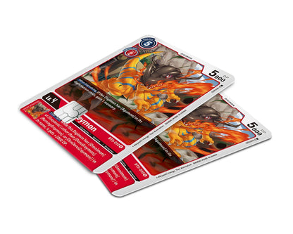 Anime Town Creations Credit Card Greymon Digimon Card Window Skins - Anime Digimon Credit Card Skin