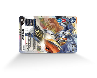 Anime Town Creations Credit Card Omnimon Limited Edition Digimon Card Full Skins - Anime Digimon Credit Card Skin