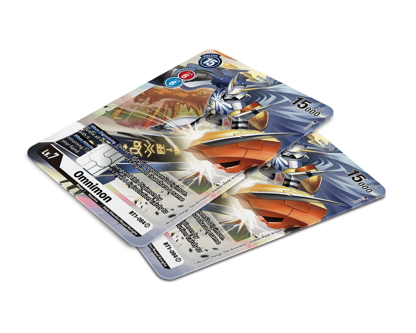 Anime Town Creations Credit Card Omnimon Limited Edition Digimon Card Window Skins - Anime Digimon Credit Card Skin