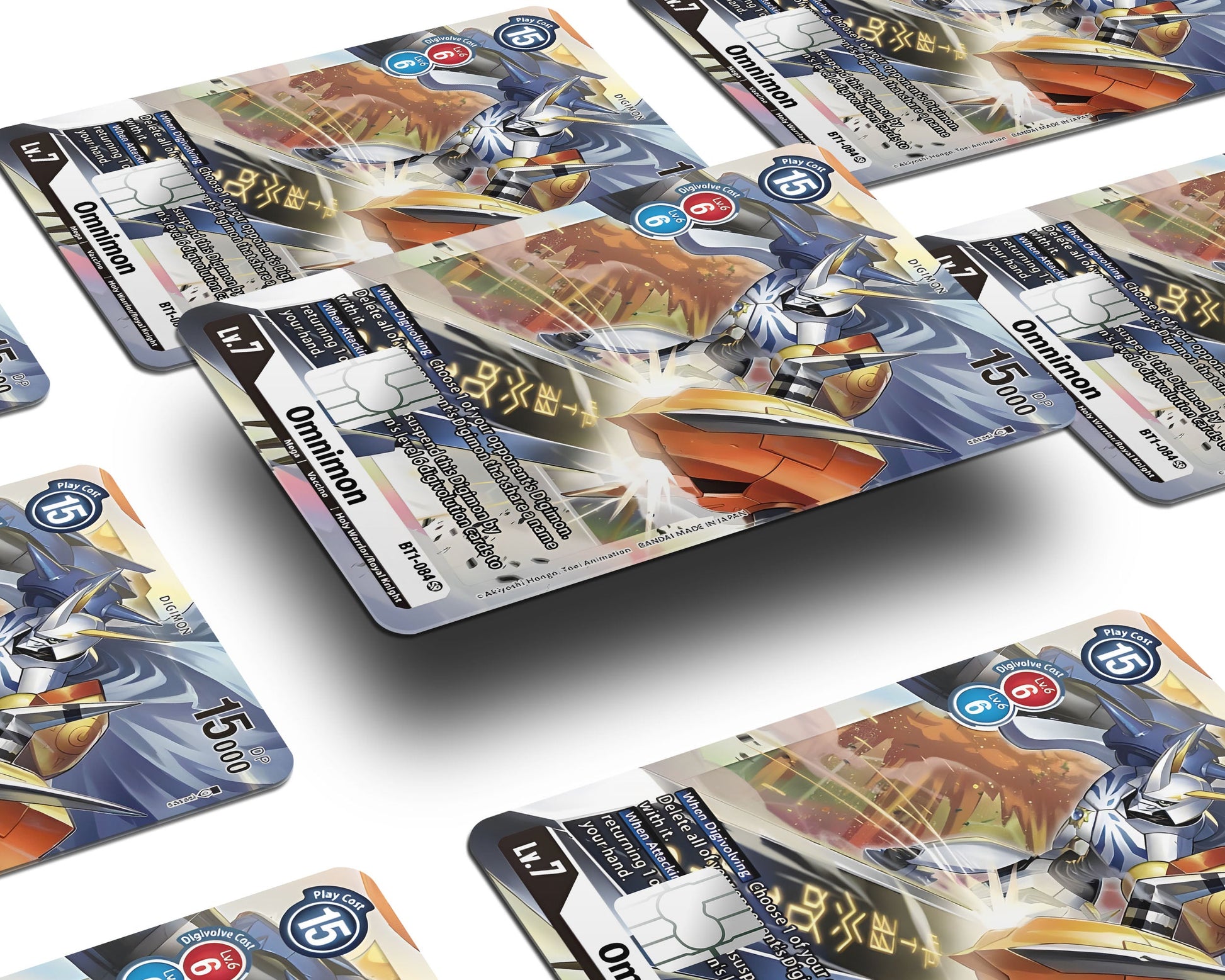 Anime Town Creations Credit Card Omnimon Limited Edition Digimon Card Window Skins - Anime Digimon Credit Card Skin