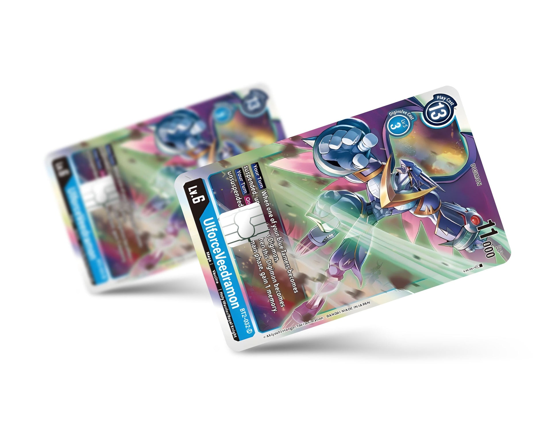 Anime Town Creations Credit Card Ulforceveedramon Digimon Card Full Skins - Anime Digimon Credit Card Skin