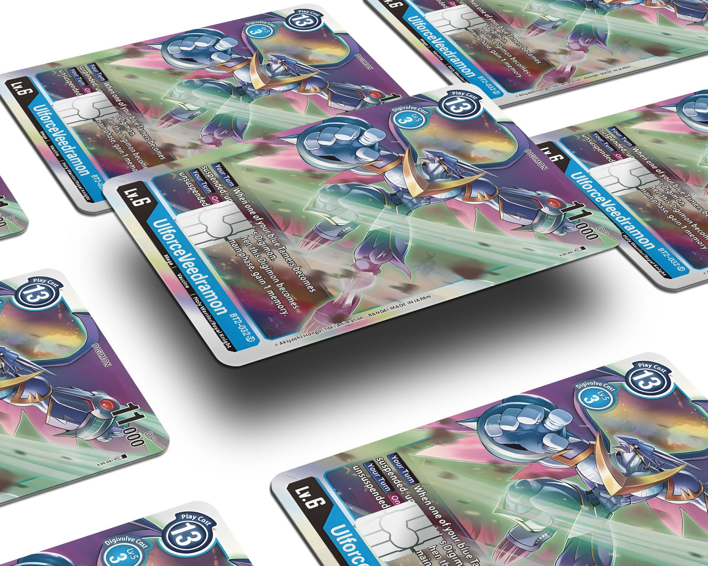 Anime Town Creations Credit Card Ulforceveedramon Digimon Card Window Skins - Anime Digimon Credit Card Skin