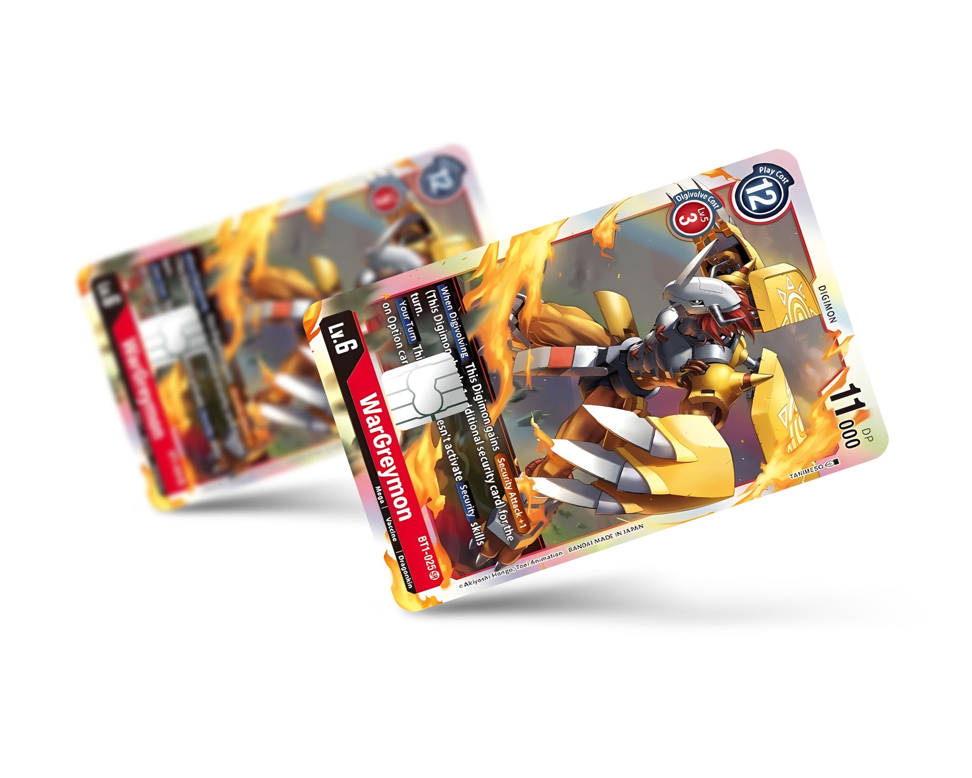 Anime Town Creations Credit Card Wargreymon Digimon Card Full Skins - Anime Digimon Credit Card Skin