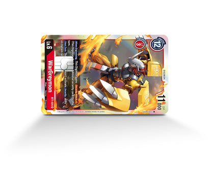 Anime Town Creations Credit Card Wargreymon Digimon Card Full Skins - Anime Digimon Credit Card Skin