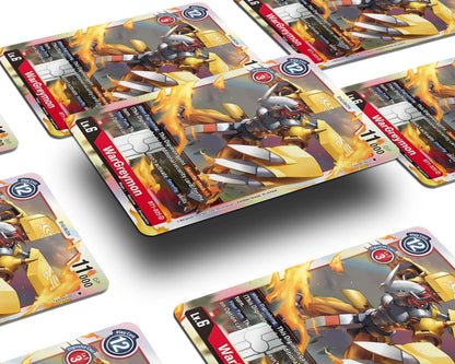 Anime Town Creations Credit Card Wargreymon Digimon Card Window Skins - Anime Digimon Credit Card Skin