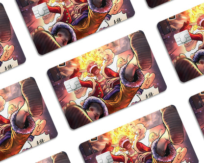 Anime Town Creations Credit Card One Piece Luffy Gear 5 Window Skins - Anime One Piece Credit Card Skin