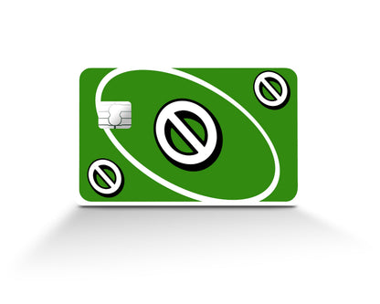 Anime Town Creations Credit Card Uno Skip Green Full Skins - Anime Quote Credit Card Skin