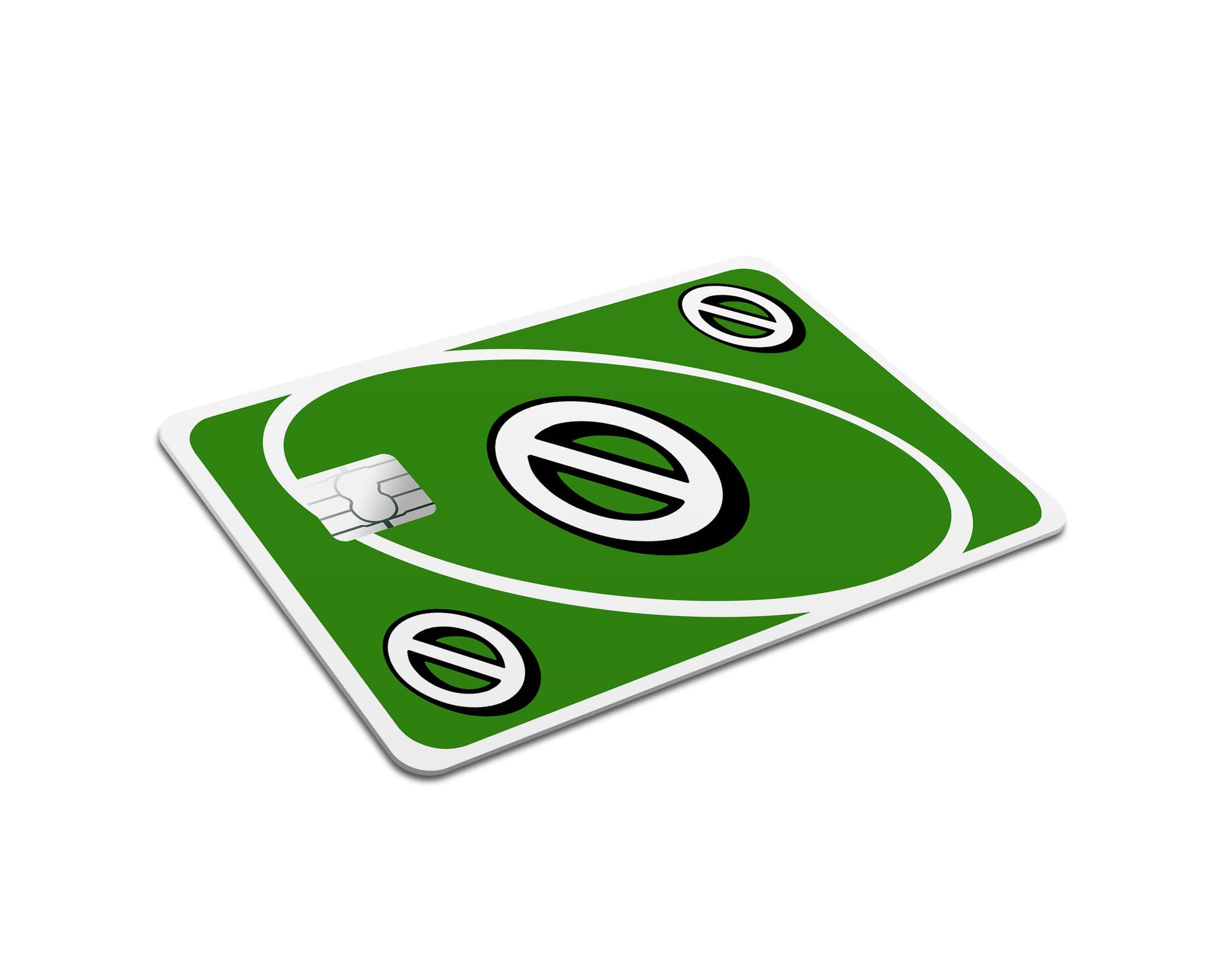 Anime Town Creations Credit Card Uno Skip Green Full Skins - Anime Quote Credit Card Skin