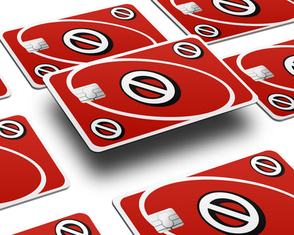 Anime Town Creations Credit Card Uno Skip Red Window Skins - Anime Quote Credit Card Skin