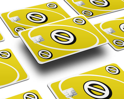 Anime Town Creations Credit Card Uno Skip Yellow Window Skins - Anime Quote Credit Card Skin