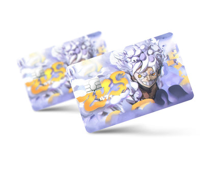 Anime Town Creations Credit Card One Piece Luffy Gear 5 White Full Skins - Anime One Piece Credit Card Skin
